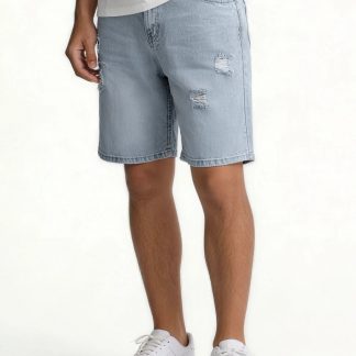 Pier One by Zalando - Jeans Shorts - light blue denim