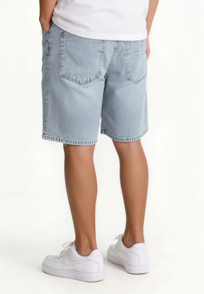 Pier One by Zalando - Jeans Shorts - light blue denim - Image 3