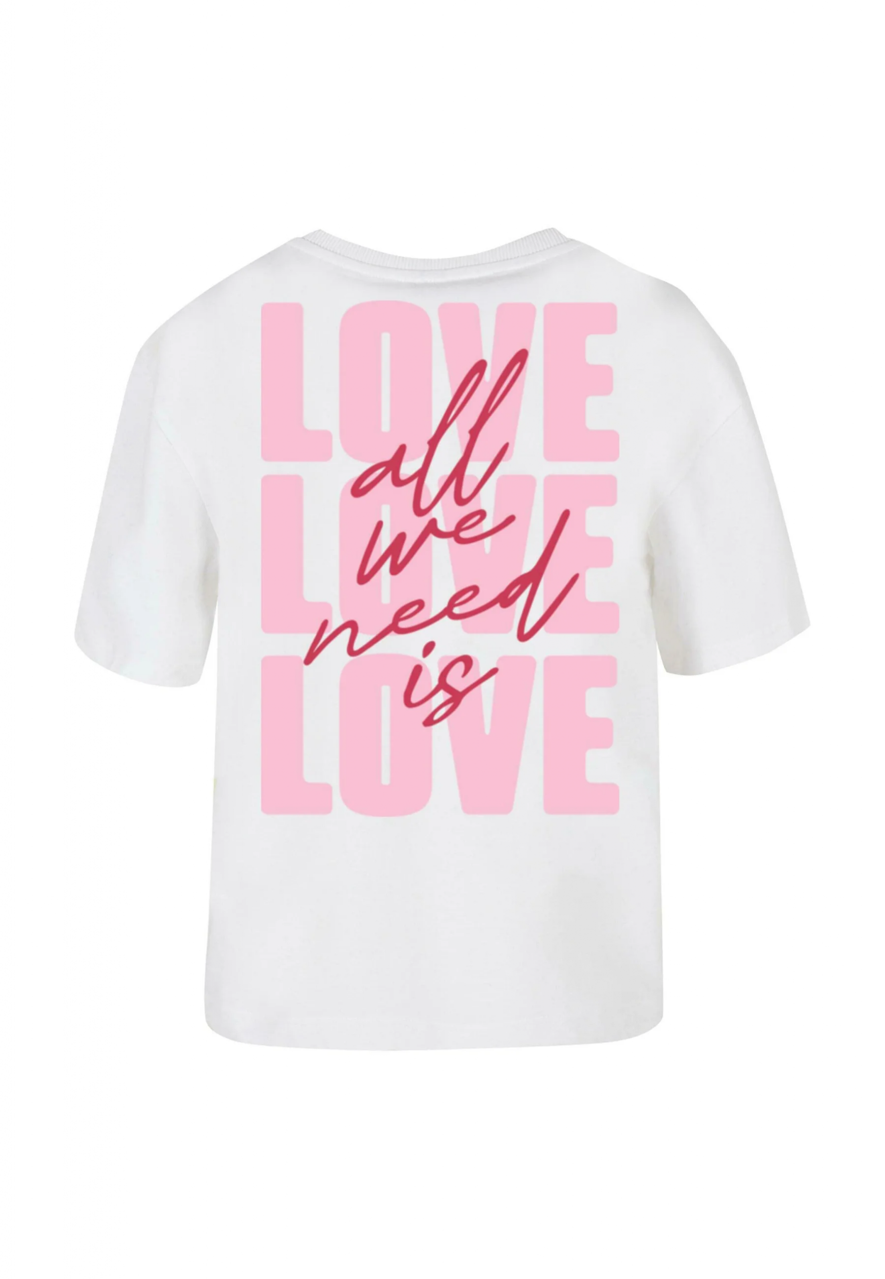Mister Tee ALL WE NEED IS LOVE TEE – T-Shirt Print – White - Image 7