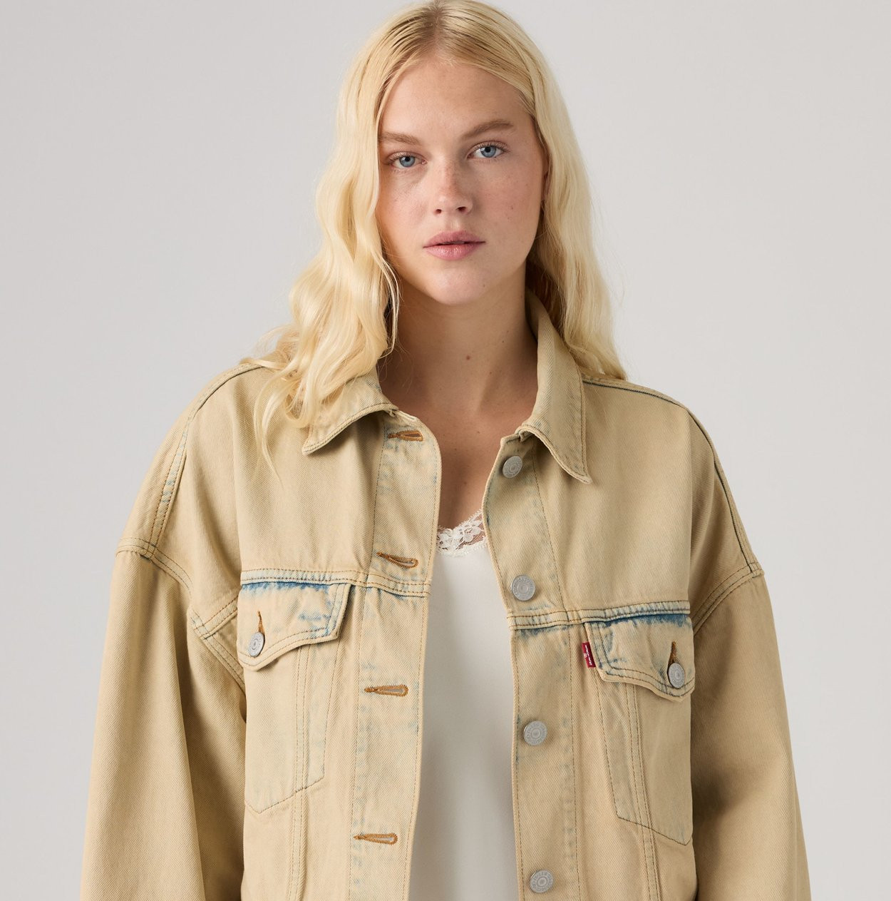 Levi's LOOSE CROP TRUCKER - Denim Jacket - new hire - Image 2