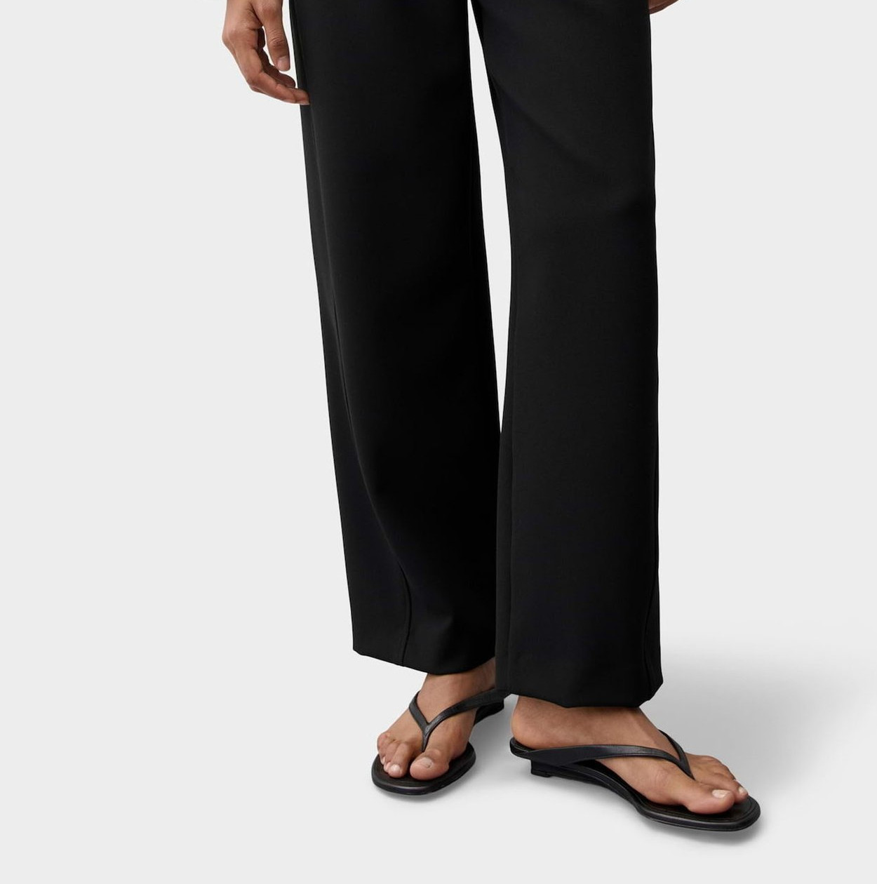 OPUS PANTS MID RISE WEITER BEINVERLAUF - Trousers - black - Image 3