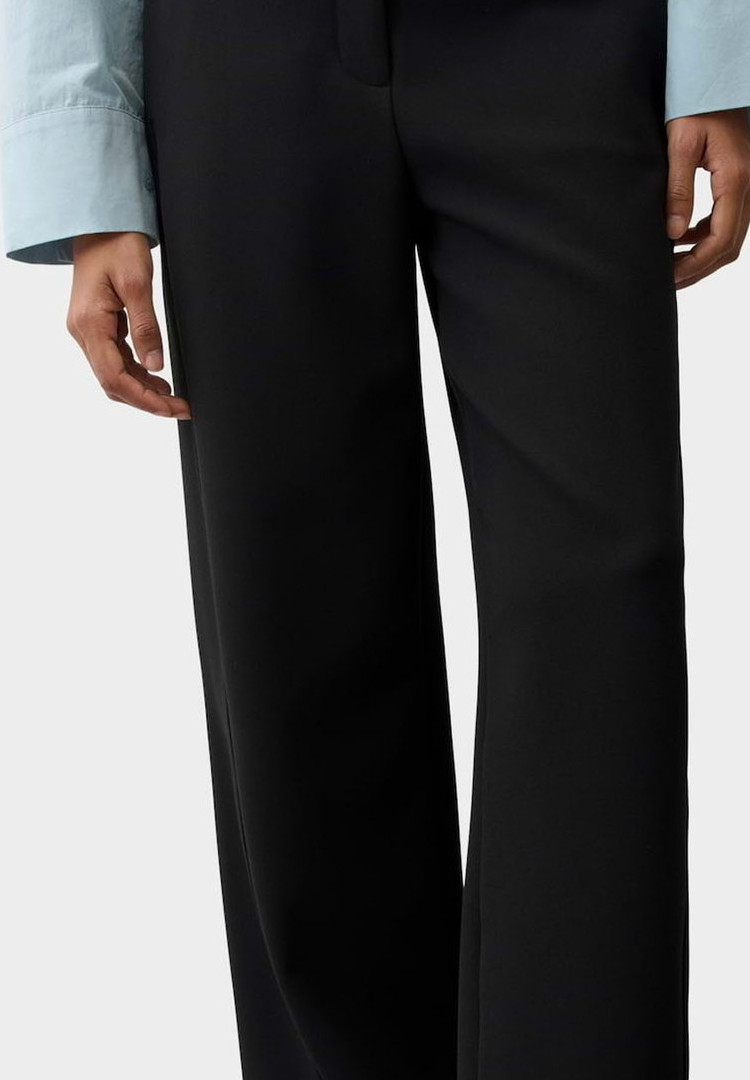 OPUS PANTS MID RISE WEITER BEINVERLAUF - Trousers - black - Image 4