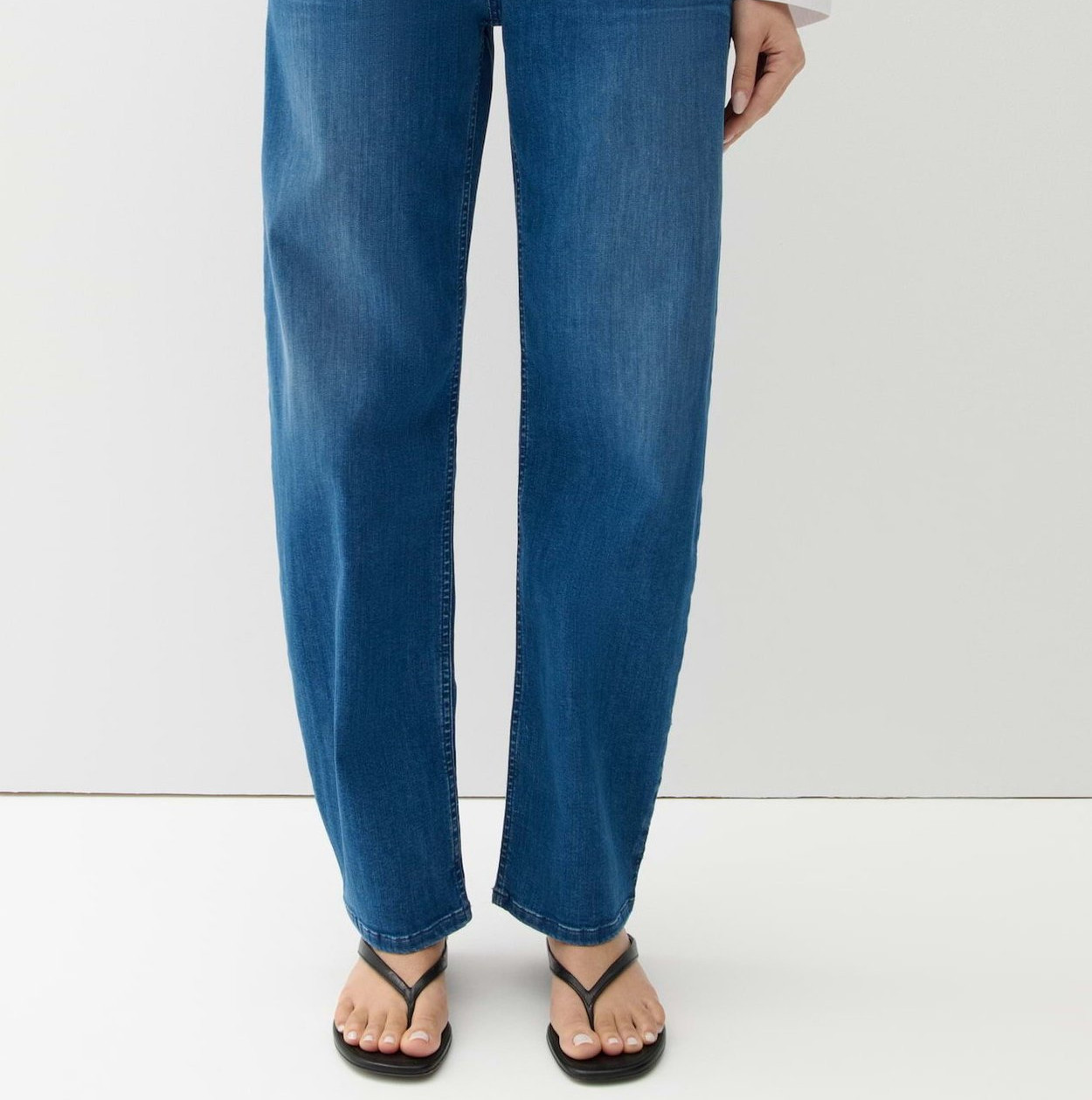 OPUS PANTS MID RISE OVALES BEIN - Relaxed Fit Jeans - mid blue - Image 3