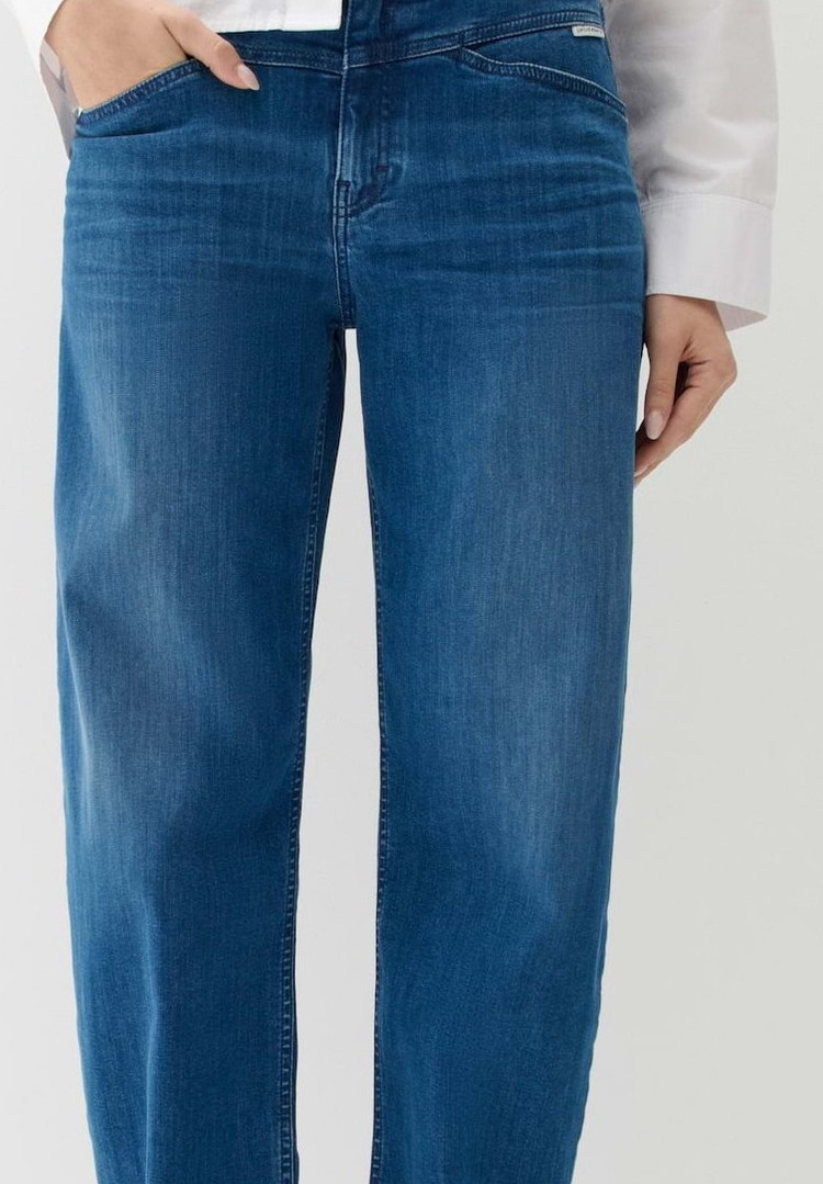OPUS PANTS MID RISE OVALES BEIN - Relaxed Fit Jeans - mid blue - Image 4