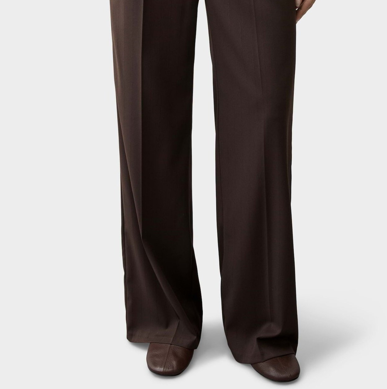 OPUS PANTS WIDE LEG PANTS MUCIA SMOOTH - Trousers - affogato - Image 3