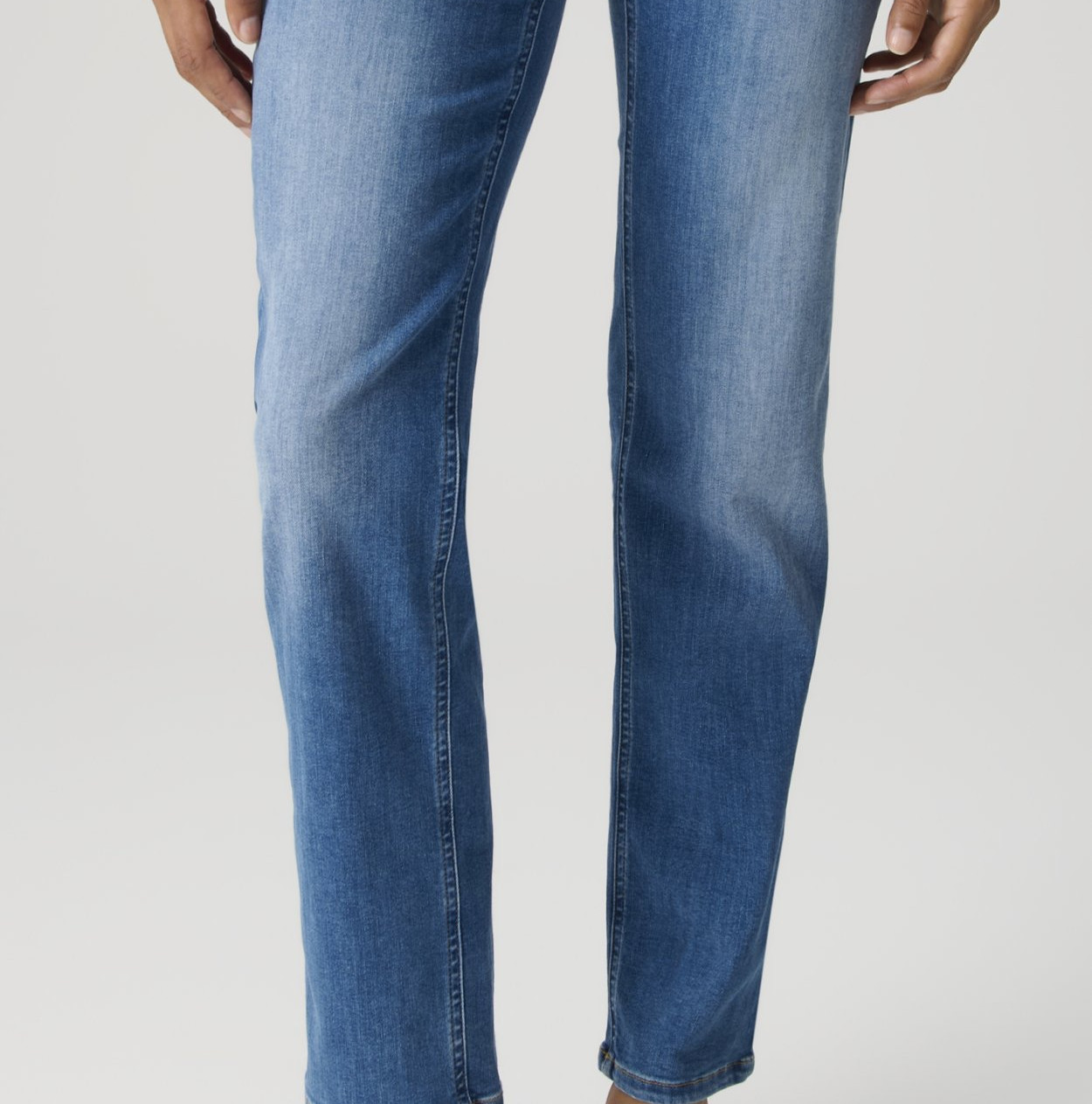OPUS PANTS SLIM FIT JEANS - Straight Leg - mid sky blue - Image 3