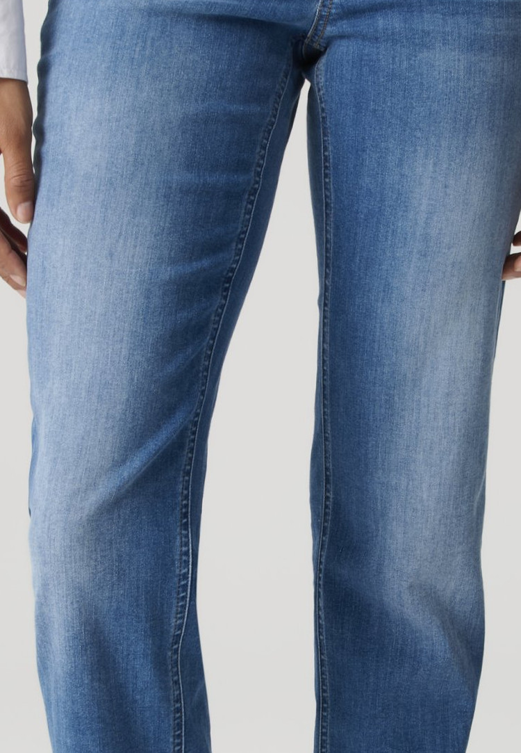 OPUS PANTS SLIM FIT JEANS - Straight Leg - mid sky blue - Image 4