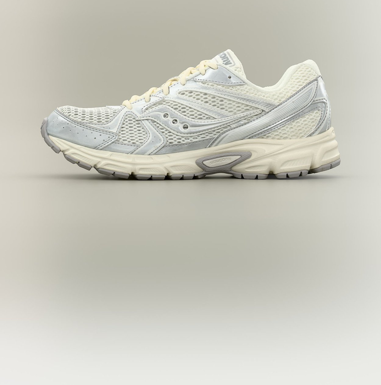 Saucony RIDE MILLENNIUM UNISEX - Trainers - cream/silver-coloured - Image 3
