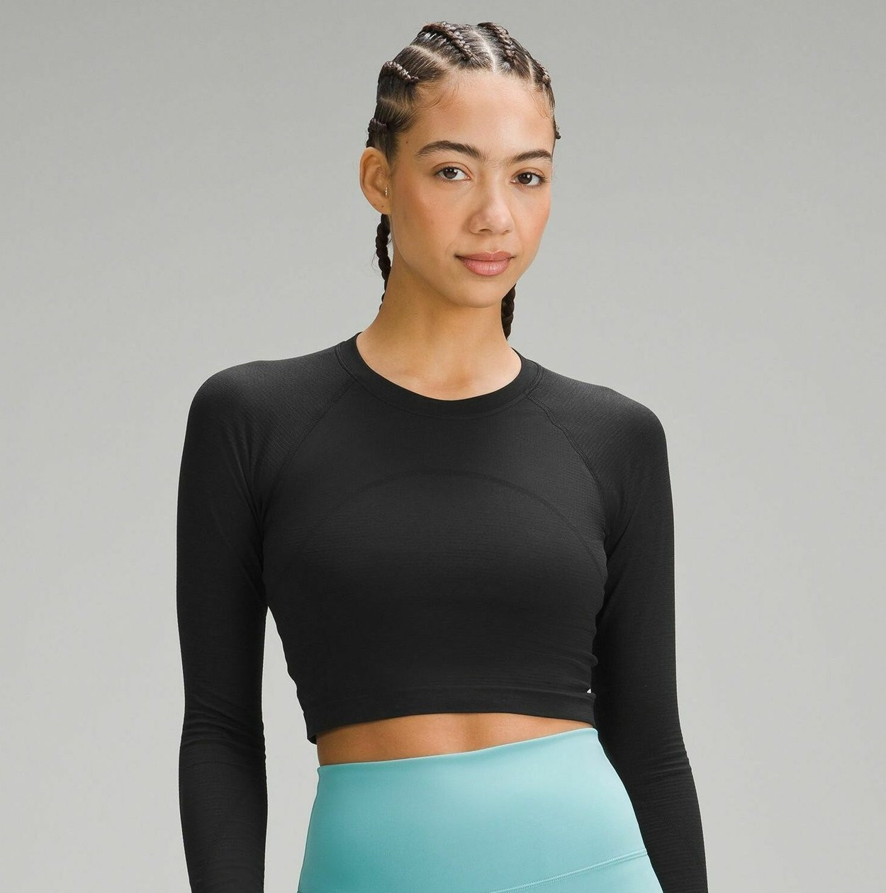 lululemon SWIFTLY TECH CROPPED - Long Sleeved Top - black black - Image 2