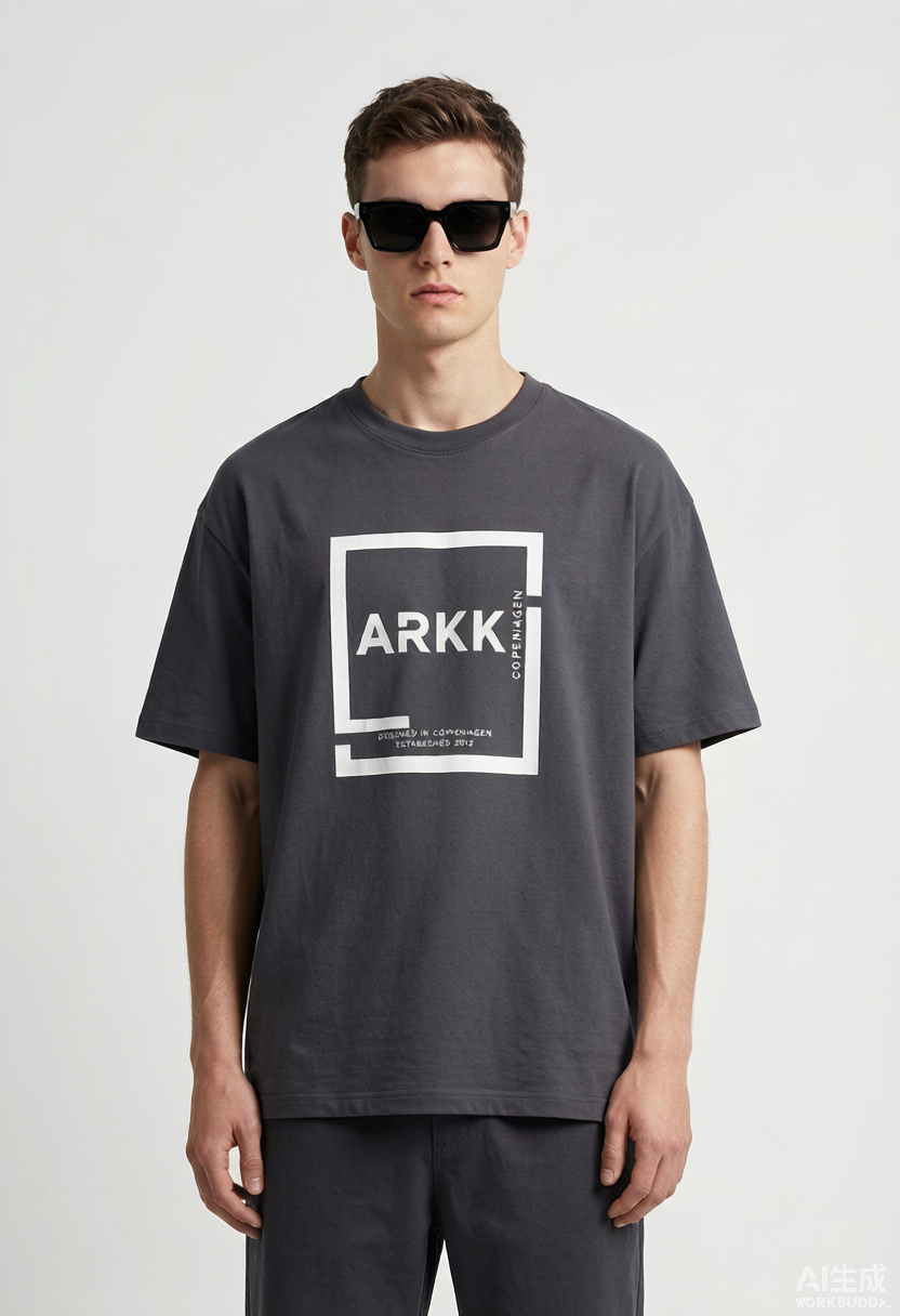 ARKK Copenhagen Boxy Tee Print T-Shirt - Image 6