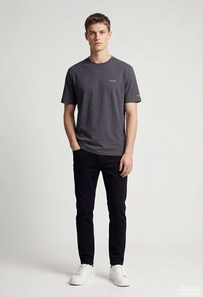 HUGO Nieros Basic T-Shirt - Image 6