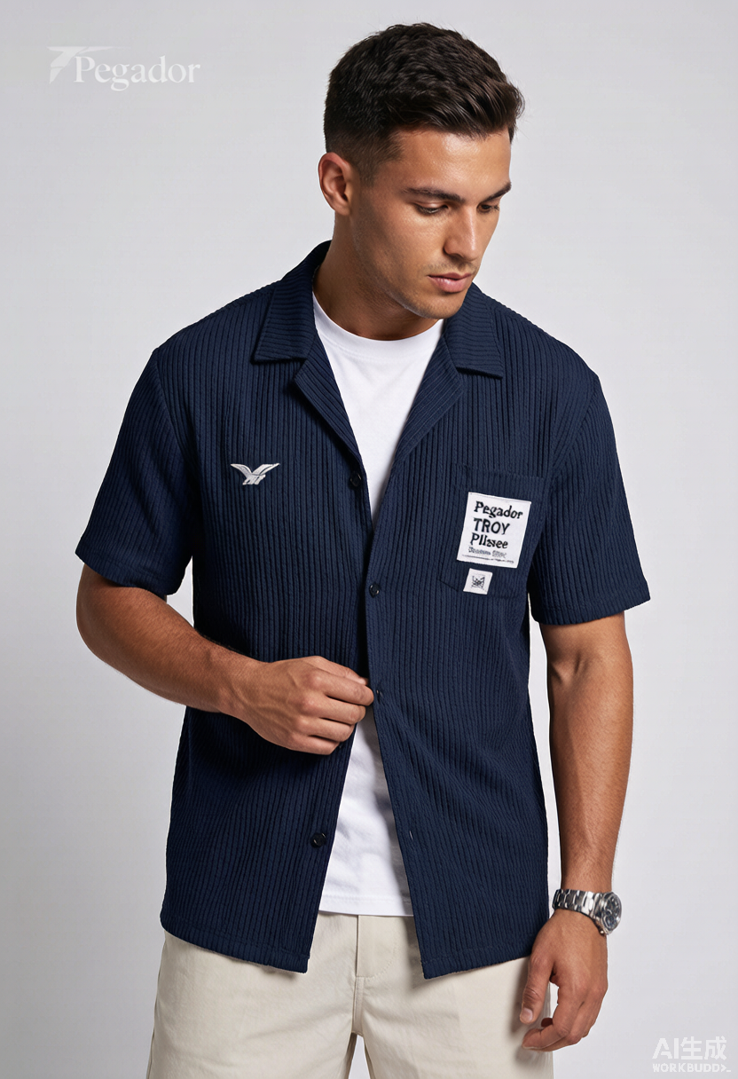 Pegador Troy Plissee Summer Shirt - Image 6