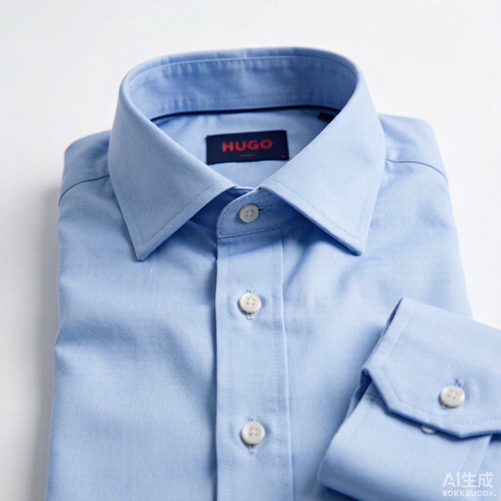 HUGO Jason Slim Fit Formal Shirt Light Blue - Image 3