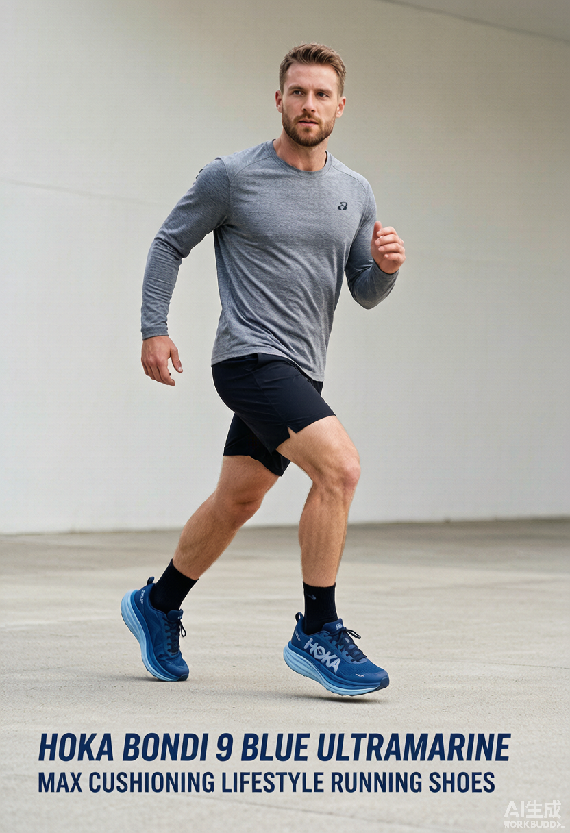 HOKA Bondi 9 Blue Ultramarine - Image 3