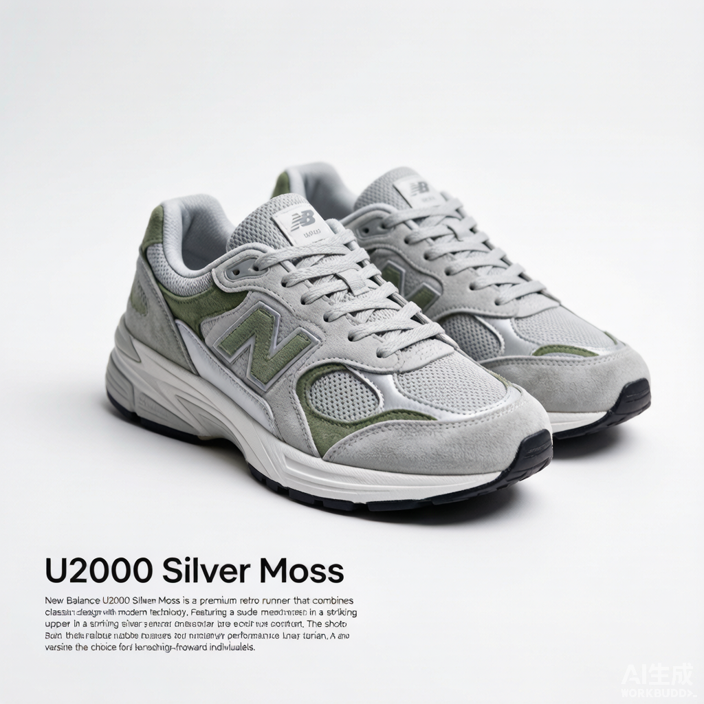 New Balance U2000 Silver Moss - Image 2