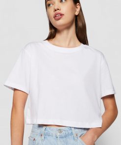 Urban Classics LADIES SHORT OVERSIZED TEE – Basic T-Shirt – White