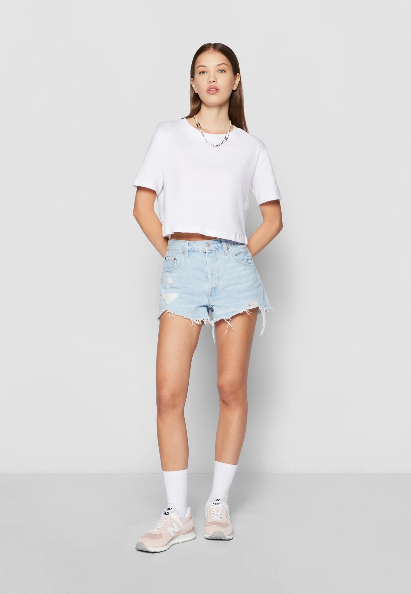 Urban Classics LADIES SHORT OVERSIZED TEE – Basic T-Shirt – White - Image 2