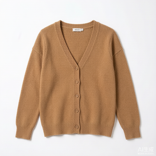 Buttoned Front With V-Neck Jumper - Image 3