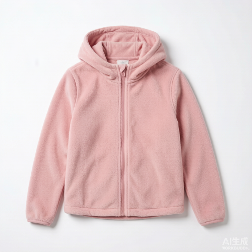 Regular Fit Zip Up Hooded Fleece Jacket - Image 2