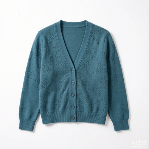 Regular Fit Embroidered Cardigan - Image 4
