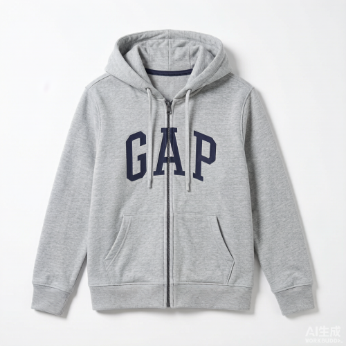 Relaxed Gap Logo Zip Hoodie - Image 3
