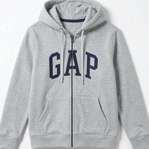 Relaxed Gap Logo Zip Hoodie - Image 5