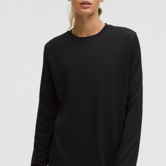 lululemon SWIFTLY RELAXED LONG-SLEEVE - Long Sleeved Top - black black