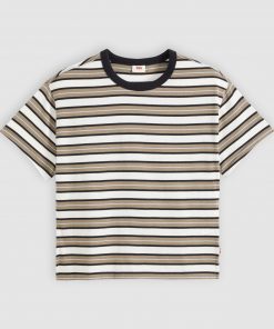 Levi's VINTAGE TEE - Basic T-Shirt - egret/black