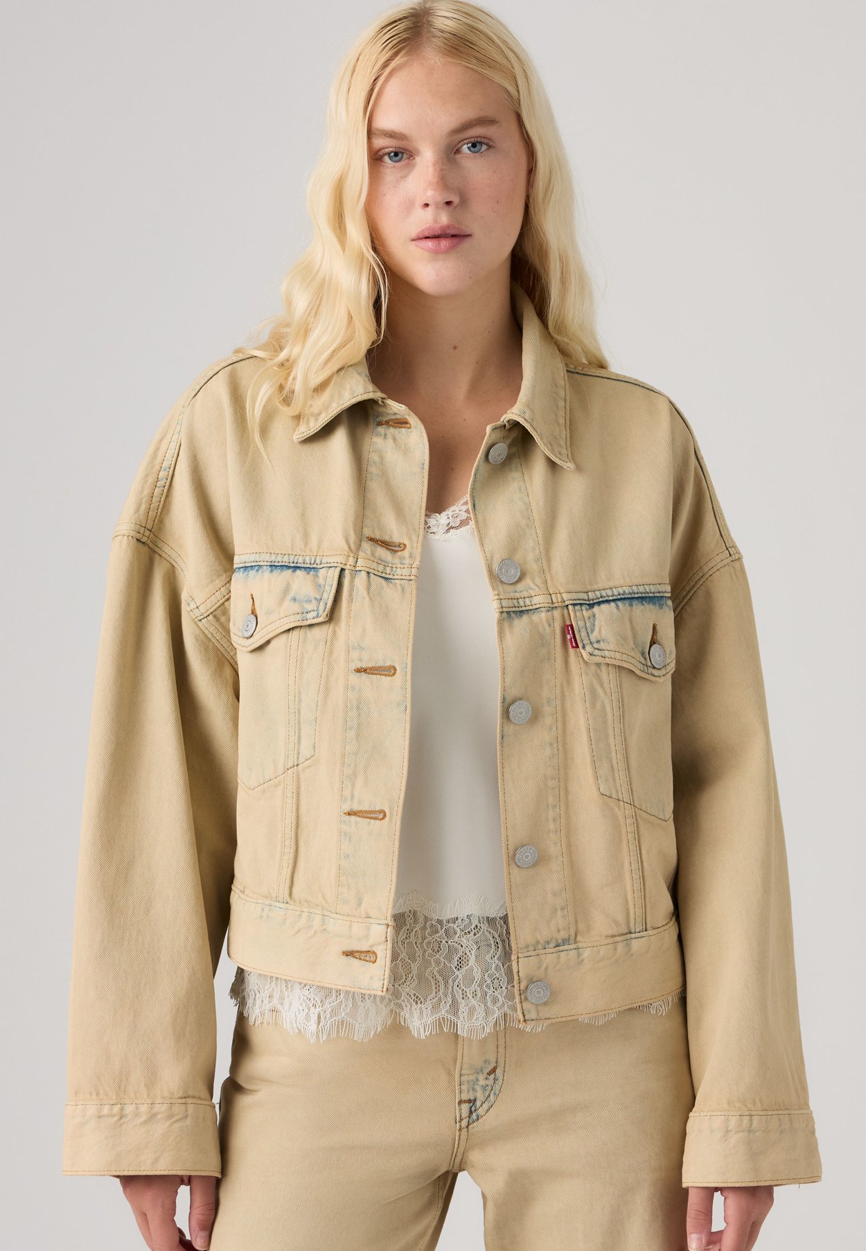 Levi's LOOSE CROP TRUCKER - Denim Jacket - new hire