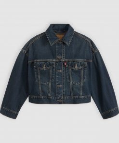 Levi's LOOSE CROP TRUCKER - Denim Jacket - high vibration