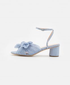 Loeffler Randall DAHLIA BOW LOW HEEL - Sandals - blue