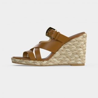 Stuart Weitzman SAI WEDGE - Heeled Mules - boho tan