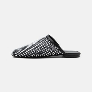 Stuart Weitzman BAREITALL SHINE MULE - Mules - black