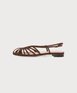 Loeffler Randall DEVON - Sandals - chocolate