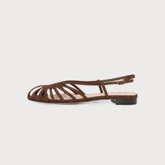 Loeffler Randall DEVON - Sandals - chocolate