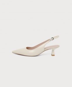 Stuart Weitzman SCULPT SLINGBACK - Classic Heels - linen