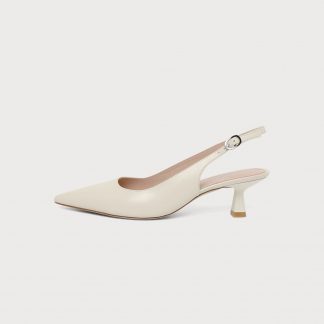Stuart Weitzman SCULPT SLINGBACK - Classic Heels - linen