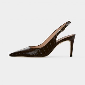 Stuart Weitzman POWER SLINGBACK 75 - High Heels - walnut