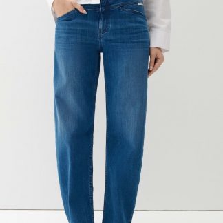 OPUS PANTS MID RISE OVALES BEIN - Relaxed Fit Jeans - mid blue
