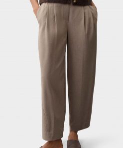 OPUS PANTS CITY PANTS METTA - Trousers - light mocca