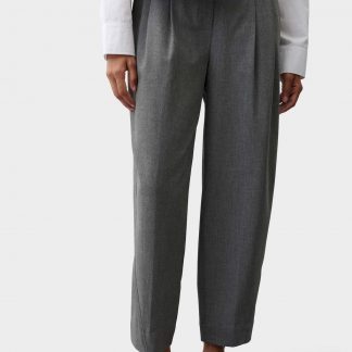 OPUS PANTS CITY PANTS METTA - Trousers - quiet grey