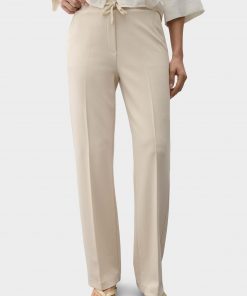 OPUS PANTS WIDE LEG PANTS MACIE - Trousers - natural glaze