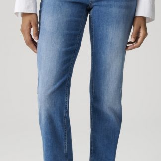 OPUS PANTS SLIM FIT JEANS - Straight Leg - mid sky blue