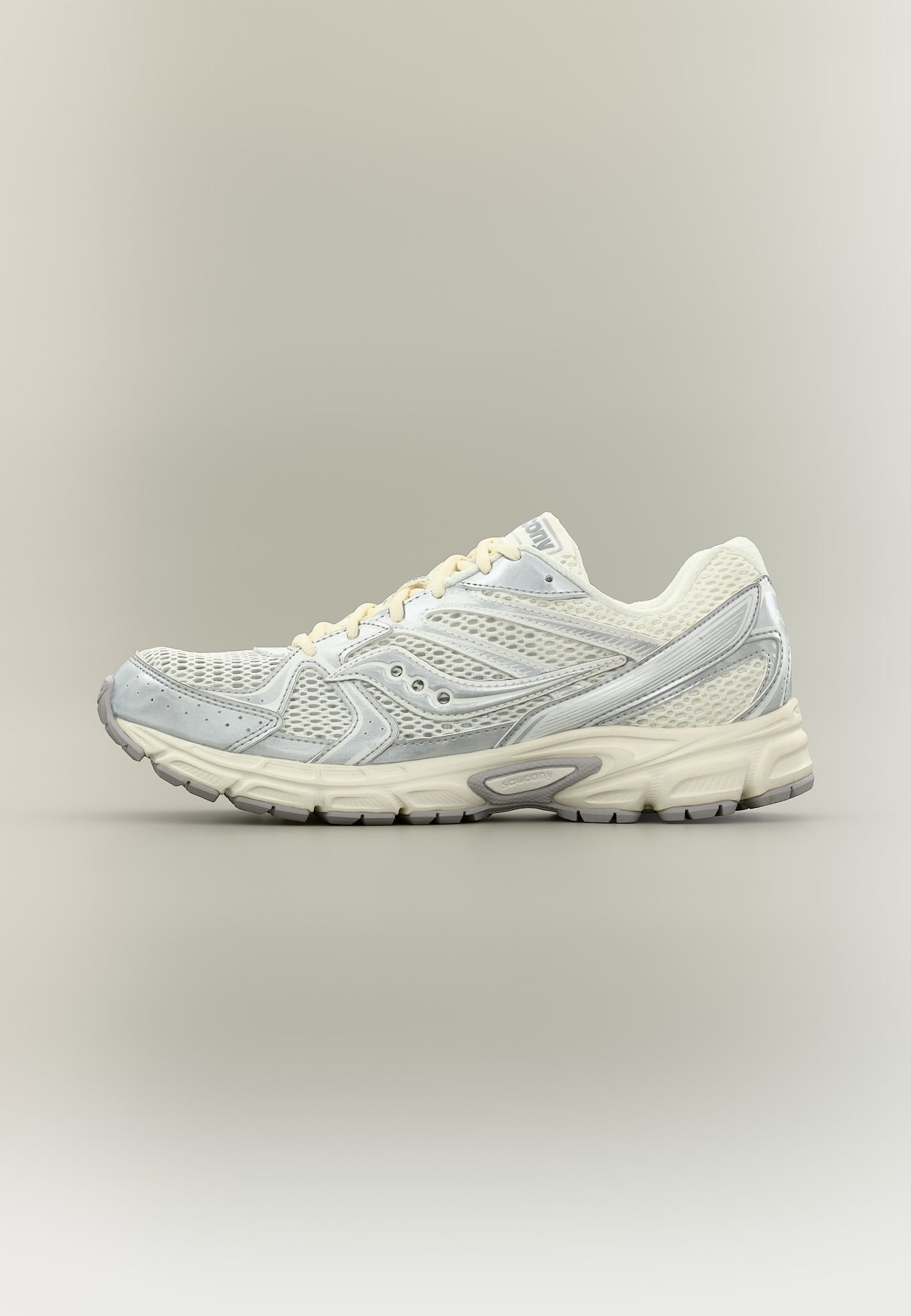 Saucony RIDE MILLENNIUM UNISEX - Trainers - cream/silver-coloured