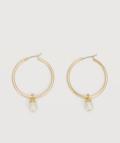 Lauren Ralph Lauren PEARL DROP - Earrings - gold-coloured/white